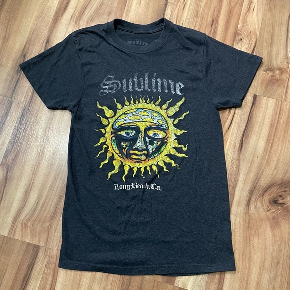 Sublime Tops - Sublime Graphic Charcoal Tee Sz Med